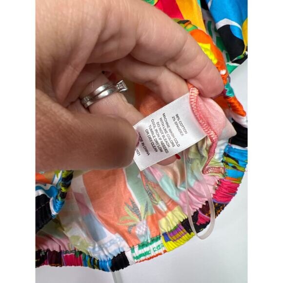 NEW Alden Adair Off The Shoulder Sarah Top Casablanca Multicolor Size: Medium - Picture 5 of 7